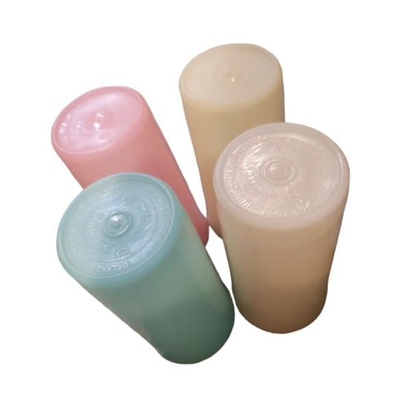 Vintage Pastel Tupperware Juice Cups - Picture 2 of 3